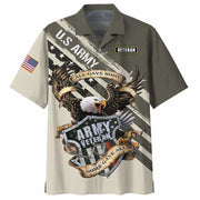 Veteran Eagle Army Hawaiian Unisex Aloha Shirt For Men Women
