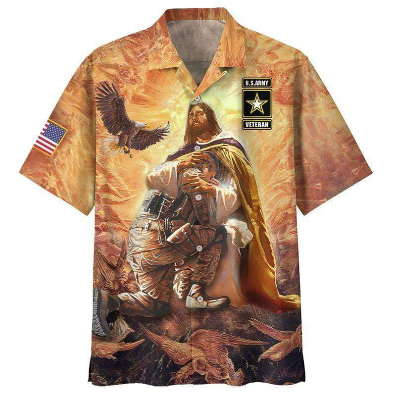 Veteran Hawaii Shirt Jesus Save Hawaii Shirt, Veteran Aloha Shirt For Men Women