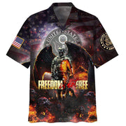Veteran Memorial Hawaii Shirt Freedom Is Not Free Hawaiian Shirt For Men Women