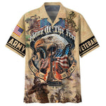 Load image into Gallery viewer, Veterans Memorial Home Of The Free Because Of The Brave Hawaiian Shirt For Men Womens
